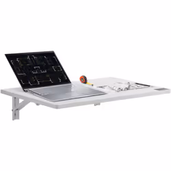 Caractéristiques & Détails Pliage à fermeture lente : conçue pour économiser de l'espace, cette table pliante murale se plie ...