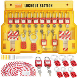 Kit détiquetage de Verrouillage-VEVOR-60 pcs-Cadenas Moraillon Étiquette Attache Nylon-industrie pouvoir Électrique