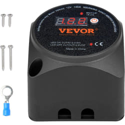 Isolateur de batterie double, 12 v 140 a, relais sensible a la tension vsr avec ecran lcd, modes manuel et automatique pour atv, utv, camping-car