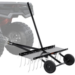 VEVOR Rateau dechaumeur de remorquage derriere, 1015 mm, rateau dechaumeur remorque de pelouse avec 20 dents acier a ressort pour VTT ou tondeuse,