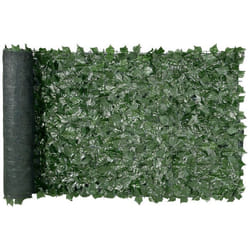 Haie Artificielle-VEVOR-99x249 cm-Brise Vue Clôture de Lierre Artificiel Intimité-pour Jardin Extérieur Cour Balcon