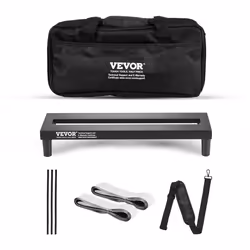 Pédalier de Guitare-VEVOR-380x145 mm-daluminium-037 kg-Sac de TransportBandoulière Sangle Fixe Velcro-4 à 6 Pédales de Guitar ...