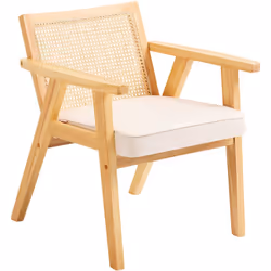 Caractéristiques & Détails Tissage de rotin exquis : plongez dans la détente avec notre chaise en rotin soigneusement conçue. ...