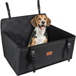 Siege deauto pour chiens petits moyens grands 22 kg, siege rehausseur impermeable pour chien, avec cadre de support, laisse de securite a clipser,
