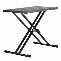 Table DJ avec Support Portable-VEVOR-820 x 495 mm-Support de Clavier et Plateau de Table Pliables en X Support de Mixage Audi ...