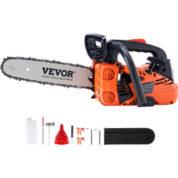VEVOR Tronconneuse a essence guide-chaine 30,5 cm sans fil 25,4 CC 1,2 CV, pour coupe de branches dearbres, elagage des arbres, defrichement des