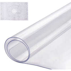 Protection de bureau en pvc transparent, 14 x 24 pouces, epaisseur 1,5 mm, housse de table rectangulaire, resistante a leau et facile a nettoyer,