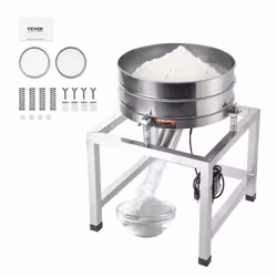 Tamis à Farine Électrique-VEVOR-25 W-Machine de Tamisage à 40 et 100 Mailles-pour Poudres de Farine Haricots Mungo Riz