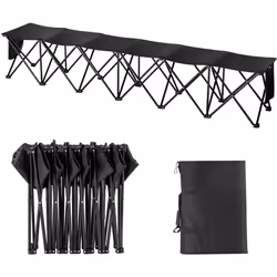 Caractéristiques & Détails Assise confortable : ce banc pliable portable pour 6 personnes de 95 x 18 x 18 pouces/2410 x 450 x ...