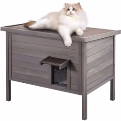 Caractéristiques & Détails Abri confortable pour chat : fabriquée en bois de cèdre de haute qualité, cette maison d'extérieur ...