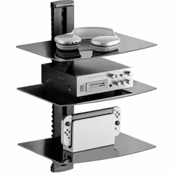 Caractéristiques & Détails Étagère murale robuste : ce support mural pour supports audio-vidéo offre un support solide, chaqu ...
