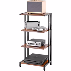 Caractéristiques & Détails Support de sol robuste : ce support multimédia audio-vidéo supporte jusqu'à 110 lb / 50 kg par éta ...