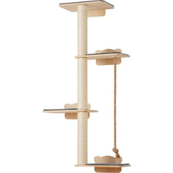 Vevor - Etageres Murales pour Chat, 4 Plateformes de Saut, Ensemble de Meubles Muraux, Charge 18,14 kg, Etagere Flottante deEscalade, Perchoir pour