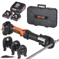 Pince à Sertir-VEVOR-avec 2 Batteries 20 V 20 Ah-avec Mâchoires V15 V22 V28-Chargeur Rapide et Étui de Transport