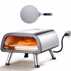Four à Pizza de Comptoir-VEVOR-avec Pierre à Pizza et Spatule-pour Restaurant Maison Camping Intérieur et Extérieur