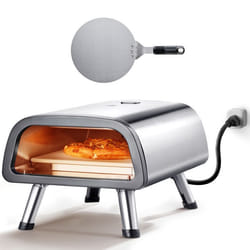 Four à Pizza de Comptoir-VEVOR-avec Pierre à Pizza et Spatule-pour Restaurant Maison Camping Intérieur et Extérieur