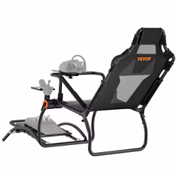 Support de Volant de Course Compact Cockpit de Simulateur de Conduite Acier Pliable-VEVOR-pour Logitech G923/G920/G29
