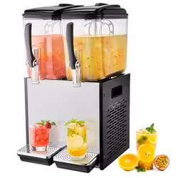Distributeur de Boissons Commerciales-VEVOR-Distributeur de Jus de 12 L-286 W-pour Boissons Froides Restaurant Bar Fête