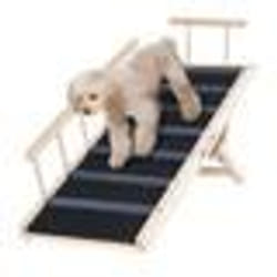 Rampe pour Chien - VEVOR - Escalier pour Chien Pliable 120cm Hauteur Réglable 35-70cm pour Accès Voiture