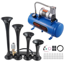 Klaxon dAir de Voiture-VEVOR-Compresseur dAir 90-120 psi Réservoir dAir 6 L-Tout Véhicules 12 V Trains Bateaux Auto