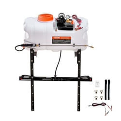 Pulvérisateur pour VTT - VEVOR - 700 x 370 x 415 mmavec Réservoir dEau Rampe de Buses Tuyau de 61 mBlanc