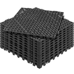 Lot de 12 Dalles de Jardin Piscine-VEVOR-30x30x15cm-Drainage Rapide Revêtements de Sol Extérieur Intérieur- Spa Salle de Bain