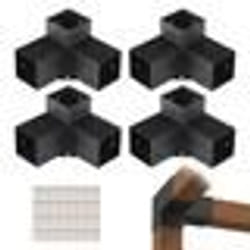 Kit Supports de Pergola-VEVOR-220 x 220 x 152 mm-Support de Poteau Bois de Menuiserie-pour Tonnelles Pergolas de Terrasse