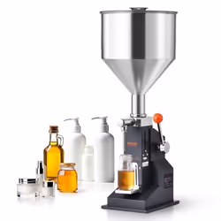 Machine de Remplissage Liquide-VEVOR - Lait Eau Jus Huile Essentielle Shampoing Miel-28 x 28 x 70 cm