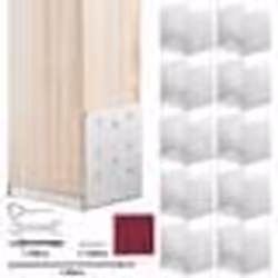 Lot de 10 Support de Poteau Bois -VEVOR-152x152 mm Base dAncrage de Poteaux-pour Rambarde Main Courante