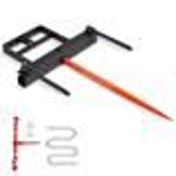 Pique-botte de Foin-VEVOR-Charge 725 kg-avec 2 Stabilisatrices 444 mm pour Tracteurs Chargeuses Compactes Agriculteurs