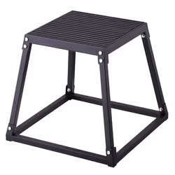 Boîte à Saut Musculation - VEVOR - 513x513x458mmCharge 227 kgNoirPlateforme antidérapantePour la formation de gym à domicile