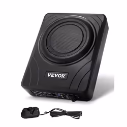 Caisson de Basses Sous le Siège de Voiture-VEVOR-300 W-203 mm-Amplificateur Intégré Entrée de Niveau Haut/bas Contrôleur de