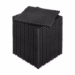 Tapis de Drainage Emboîtable-VEVOR-310x310 mm-24 pcs Coussin de Sol à Épisser en PP Antidérapant Noir Tapis de Douche