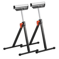 Servante à Rouleaux-VEVOR-Lot de 2 Support à Rouleau Pliable Capacité de Charge 61 kg Hauteur Réglable 680-10795 mm