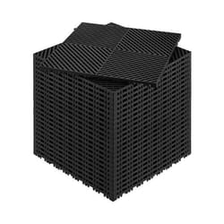 Tapis Dalle de sol de Drainage-VEVOR-415x415 mm-Dalles de Sol de Drainage Modulaire Emboîtable 24 pcs-pour Garage Jardin Cuisine