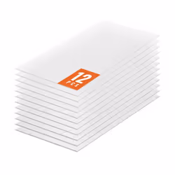 Plaque en Polycarbonate-VEVOR-1210x605x6 mm-Panneaux de Toit en Feuilles Lot de 12-Toiture Plastique Ondulé Imperméable