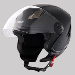 Casque de Moto 3/4 Face avec Lentille-VEVOR-pour Jeunes et Adultes-L