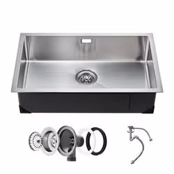 Évier de Cuisine-VEVOR-76 cm-Évier Sous Plan en Acier Inox 304-pour Camping-car Cuisine de Préparation Buanderie
