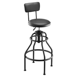 Tabouret dAtelier avec Dossier-VEVOR-Tabouret de Mécanicien sur Roulettes-Charge 136 kg-Pivotant à 360°-Réglable Hauteur