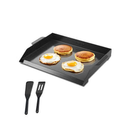 Plaque de Cuisson en Acier au Carbone-VEVOR-Rectangulaire à Dessus Plat-502 x 370 mm-Portable
