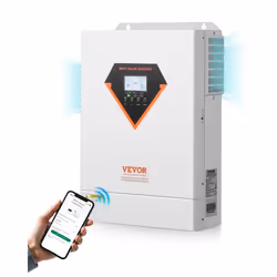Onduleur Solaire Hybride-VEVOR-6000 W-Chargeur à Onde Sinusoïdale Pure Tout-en-un 48 V CC vers 220/230 V CA