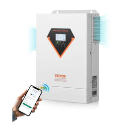 Onduleur Solaire Hybride-VEVOR-6000 W-Chargeur à Onde Sinusoïdale Pure Tout-en-un 48 V CC vers 220/230 V CA