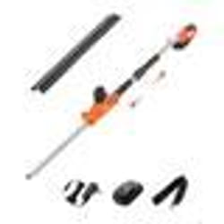 Taille-haie Électrique sans fil sur Perche Extensible-VEVOR-19-24 m 20 V Batterie 2 A-avec Lame 510 mm-5 Angles Réglables