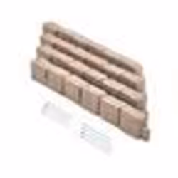 Bordure de Jardin en Fausse Pierre-VEVOR-1190x100x155 mm-Bordure de Pelouse Réaliste-avec Pointes dAncrage-Beige