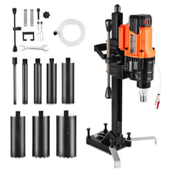 Carotteuse à Diamant-VEVOR-Diamètre 20-200 mm-Perceuse à Béton sur Pied 3000 W 850 tr/min-Perçage Sèche et Humide