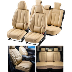 VEVOR Housses de siege de voiture universelles pour sieges avant et arriere, 13 pcs, housse de siege en simili-cuir, design entierement ferme,
