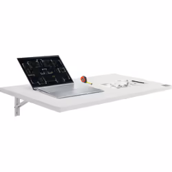 Caractéristiques & Détails Pliage à fermeture lente : conçue pour économiser de l'espace, cette table pliante murale se plie  ...