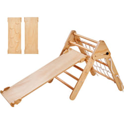 Vevor - Kit Triangle deEscalade Montessori 4-en-1, Echelle d'Escalade pour Enfants en Bois de Grande Taille, Aire de Jeux Interieure Triangle avec
