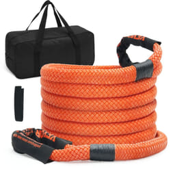 Vevor - Corde de remorquage de recuperation cinetique, 25,4 mm x 6,1 m, sangle dearrachage robuste tout-terrain, 17237 kg, energie resistante a 30 %