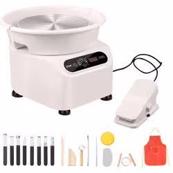 Caractéristiques & Détails Stabilité super douce : notre machine à tour de poterie est dotée d'un moteur avancé à entraînemen ...